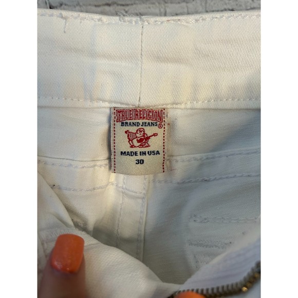Women's True Religion Billy White Demin Jeans. SZ 30. - Picture 3 of 4